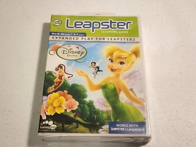 Leap Frog Leapster & Leapster 2 Disney Fairies Tinkerbell Learning Game NEW - Image 1 of 3