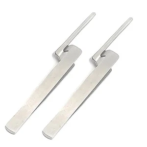 2 Pcs Articulating Paper Holder Forceps Tweezers Straight Surgical Instruments - Picture 1 of 4