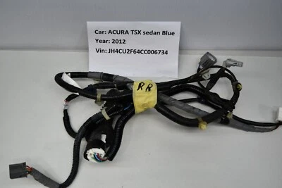 Chicote de fios para porta traseira direita Acura TSX 2008-2012 32753-TA0-A100 FABRICANTE DE EQUIPAMENTO ORIGINAL - Imagem 1 de 4