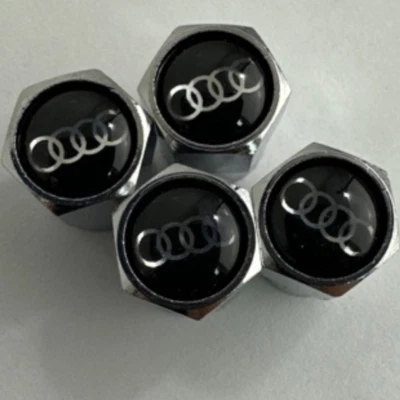 Set of 4 Universal Audi Wheel Stem Air Valve Caps 914740ac - Image 1 of 4