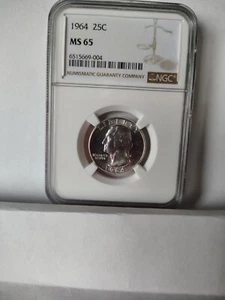 1964-D Washington Quarter NGC MS-65  - Picture 1 of 1