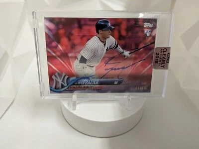 2018 Topps Clearly Authentic Clint Frazier Autograph /50 - Image 1 of 2