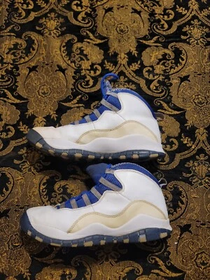Nike Air Jordan 10 Retro TXT Old Royal 487215-107 GS Youth Size 7Y READ - Image 1 of 4