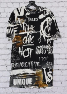 T-shirt Victoria's Secret X Balmain Graphic Graffiti oversize passerella 2017 M nuova con etichetta - Foto 1 di 3