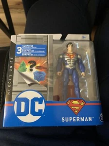 2020 DC Heroes Unite Action Figure: SUPERMAN (METALLIC ARMOR) 4" NIB MINT RARE - Picture 1 of 2