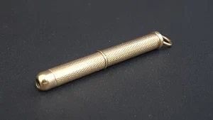Excellent Quality 1977 Sheff HM 9ct All Solid 9ct Gold Cigar Piercer Fob 6.9g - Picture 1 of 16