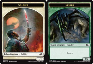Token - Soldier // Spider X4 (Modern Horizons) MTG (NM) *CCGHouse* Magic - Picture 1 of 1
