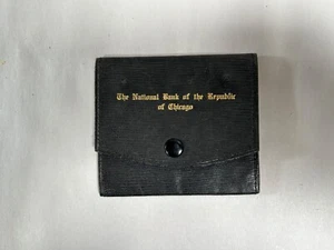 Portafoglio Vintage The Nat'l Bank Of The Republic Of Chicago Travelers Assegno (A4) - Foto 1 di 6