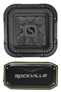 Kicker 46L7T82 8" 700 Watt L7T Auto Subwoofer, Solo-Baric Sub L7T82 + Heimlautsprecher - Bild 1 von 12