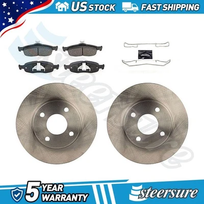 Front Automotive Disc Brake Rotors Brake Pads Kit for 1995-2000 Ford Mystique - Image 1 of 4
