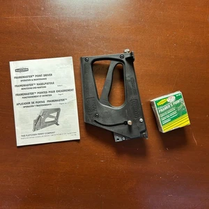 Fletcher Frame Master Point Driver Stapler Black Made In USA 07-500 Points New - Picture 1 of 9