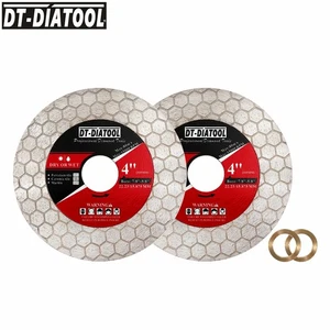 Disco de corte de diamante de doble cara hexagonal DIATOOL 4" 105 mm muela abrasiva 2 piezas - Imagen 1 de 10