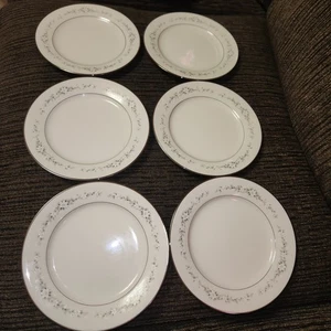 Noritake China Heather 7548 Set of 6 Salad Plates 8 3/8 in. - Picture 1 of 9