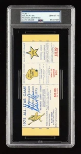 Nolan Ryan Signed 1975 All Star Game Ticket (PSA 10) - Picture 1 of 2