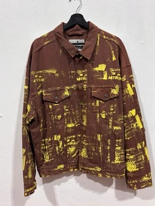Astrum Painted Jean Jacket Size XL 100% AUTHENTIC GENTLY USED - Picture 1 of 4