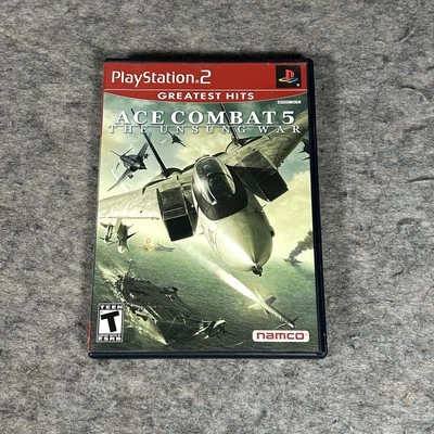 Ace Combat 5 The Unsung War PlayStation 2 (PS2, 2004) Complete - Image 1 of 4