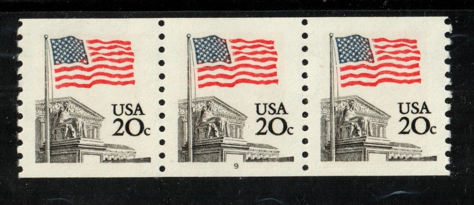 Scott 1895 20¢ Flag Over Supreme Court P#9 MNH Free US shipping - Image 1 of 1