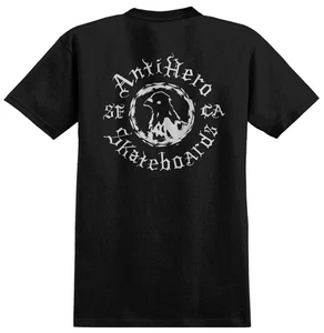 Anti Hero Skateboards Pigeon Motion Black Pocket T-Shirt - Picture 1 of 2