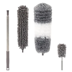 Télescopique Duster Toile D'araignée Toile D'araignée Coin Brosse - Afbeelding 1 van 12