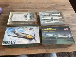 Minicraft Lockheed Super G Constellation 14443 + Hasegawa Messerschmitt Model - Picture 1 of 18