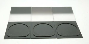 LEE 6 (3+3) Glass + Plastic Gradation & ND Filters 3x3.5" (75x89mm) & Case. Good - Picture 1 of 2