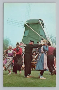 Postcard Strolling Dutch Dancers Tulip Time Festival Pella Iowa - Picture 1 of 2