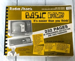 Libro básico de lenguaje informático Radio Shack 62-2016 TRS-80 segunda impresión - Imagen 1 de 4