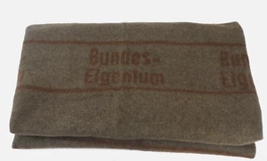 Manta de lana ""Bundes-Eigenium"" del ejército alemán - Imagen 1 de 7