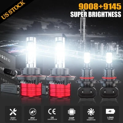 Combo de faros LED altos/bajos + faros antiniebla para Mercury Mountaineer 2007-2010 Foto 1 de 4