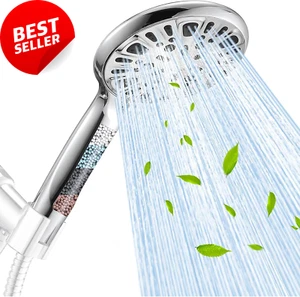 Filtered Shower Head 9 Functions High Pressure Handheld Remove Chlorine - Picture 1 of 12