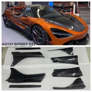 Carbon Fiber Side Skirt Trim Kit Fit For Mclaren 720S TS Style Special Offer - Foto 1 di 6