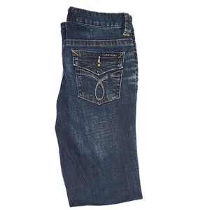Jeans Calvin Klein blu bootcut magro donna taglia 4 - Foto 1 di 5