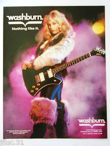 Affichette WASHBURN guitare "Nothing like it" - Picture 1 of 1