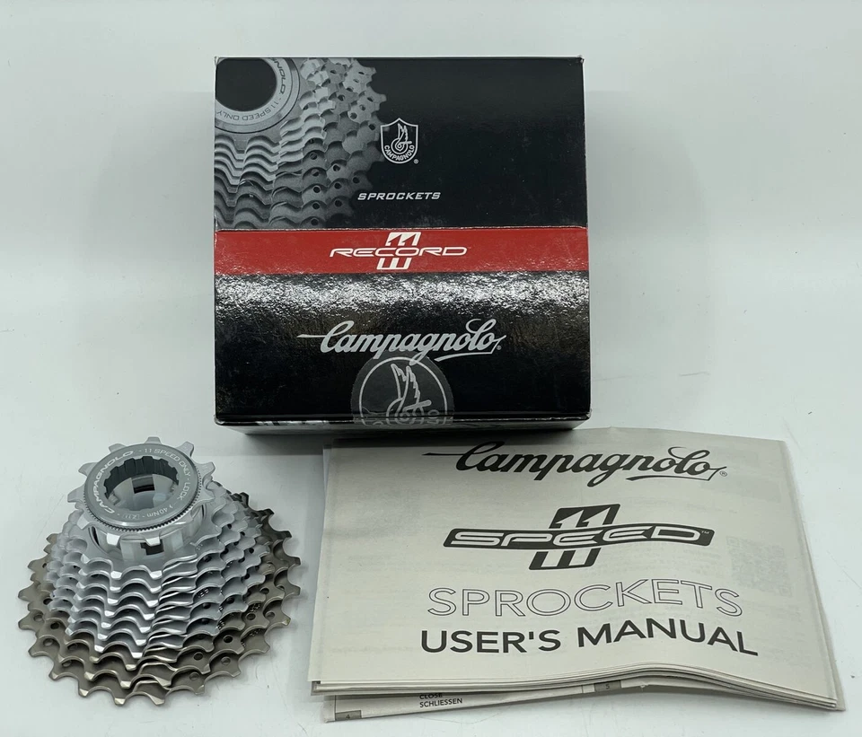 2018 Campagnolo Record 11 Speed Cassette 11-23 With Lockring