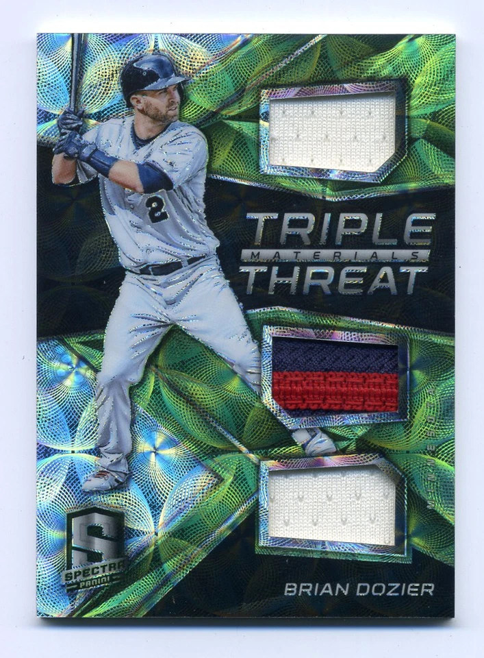 Brian Dozier 2017 Panini Spectra Triple Threat Materials verde neón Prizm/15 Foto 1 de 2