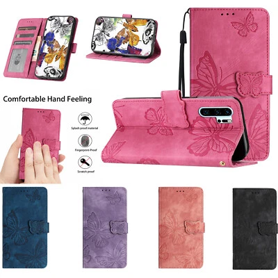 Retro Butterfly PU Leather Flip Wallet Case Phone Cover for Huawei Y6 Y5P Nova 9 - Image 1 of 4