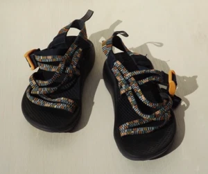Size 1Y CHACO Kid's ZX/1 Ecotread Russ Trek Sandals - Navy Unisex - Picture 1 of 7