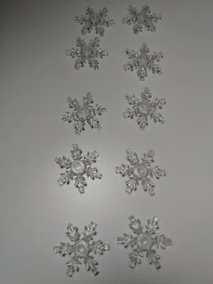 Cristal transparente copo de nieve #42409 — 10 piezas — personalizado y compatible Foto 1 de 2
