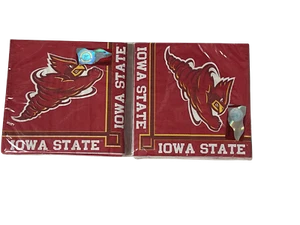 (2) Iowa State Cyclones Party Paper Beverage Napkins - Picture 1 of 3