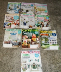 COUNTRY LIVING 2020 FULL YEAR LOT OF 10 WITH TWO DOUBLE ISSUES - Picture 1 of 4