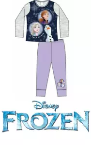 Pigiama bambina Frozen Anna Elsa & Olaf set da notte pjs 4-10 anni stile 33797 - Foto 1 di 2