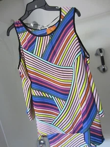 NWT 3/4 sleeve top Spense Size M multi-colors RETAIL 49.99 - Picture 1 of 11