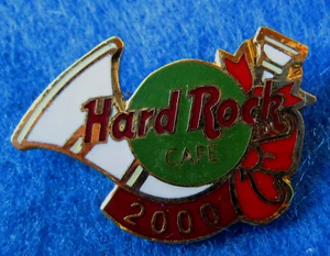 HRC INT PROTOTYPE CHRISTMAS XMAS 2000 WHITE FRENCH HORN Hard Rock Cafe PIN - Imagen 1 de 1