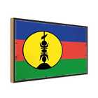 Holzschild Holzbild 30x40 cm Neukaledonien Fahne Flagge Geschenk Deko