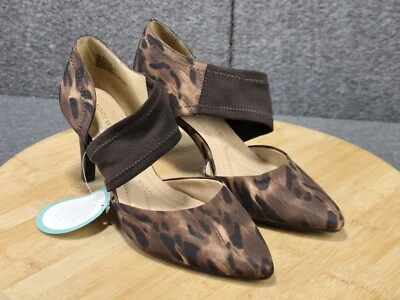 Andrew Geller Tibby Women's Size 6.5 M Shoes Animal Print Heels Pointed Toe - Image 1 of 4