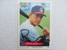 Indians Brian Giles Signed Autographed 1991 Classic Best Kinston Indians Mint