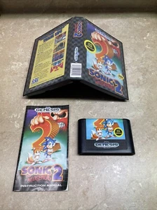 Sonic the Hedgehog 2 (Not For Resale) NFR - Sega Genesis - Complete In Box CIB - Picture 1 of 13
