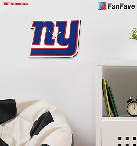 New NFL New York Giants Home Decor EVA Foam 3D Wall Clock 15.9? x 12.5? Cover