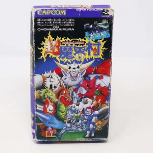 VINTAGE 1991 CAPCOM NINTENDO SNES SUPER FAMICOM GHOULS 'N' GHOSTS GAME JAPAN - Picture 1 of 10