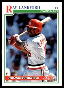 1991 Score Ray Lankford Rookie St. Louis Cardinals #731 - Picture 1 of 2